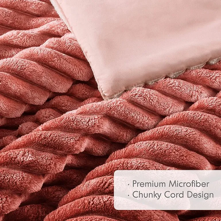 510 Design Avril Fluffy Ribbed Plush Midweight Comforter Set
