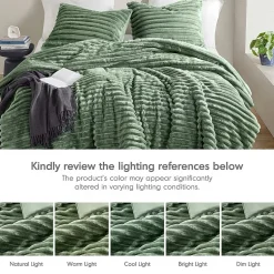 510 Design Avril Fluffy Ribbed Plush Midweight Comforter Set