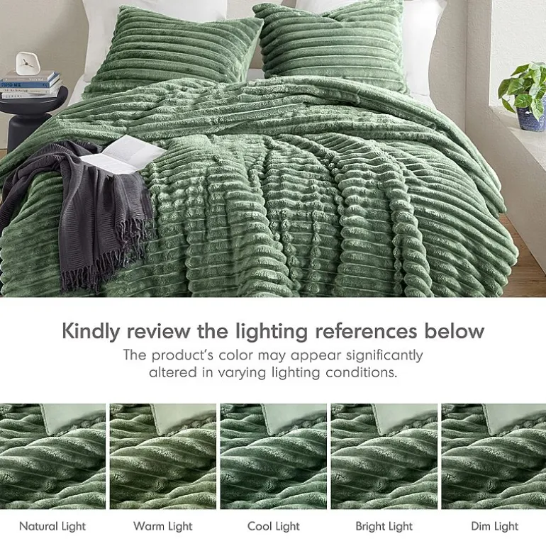 510 Design Avril Fluffy Ribbed Plush Midweight Comforter Set