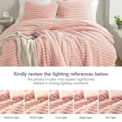 510 Design Avril Fluffy Ribbed Plush Midweight Comforter Set