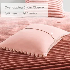 510 Design Avril Fluffy Ribbed Plush Midweight Comforter Set