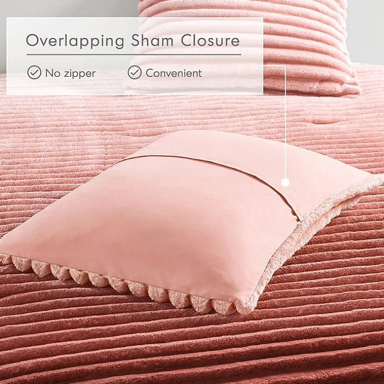 510 Design Avril Fluffy Ribbed Plush Midweight Comforter Set