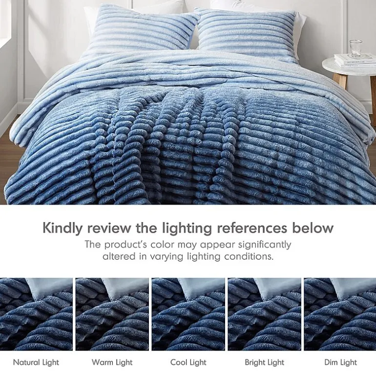 510 Design Avril Fluffy Ribbed Plush Midweight Comforter Set