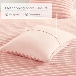 510 Design Avril Fluffy Ribbed Plush Midweight Comforter Set