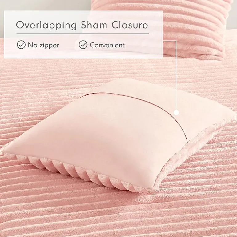 510 Design Avril Fluffy Ribbed Plush Midweight Comforter Set