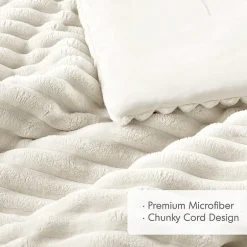 510 Design Avril Fluffy Ribbed Plush Midweight Comforter Set