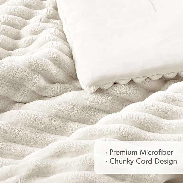 510 Design Avril Fluffy Ribbed Plush Midweight Comforter Set