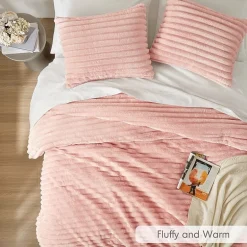 510 Design Avril Fluffy Ribbed Plush Midweight Comforter Set