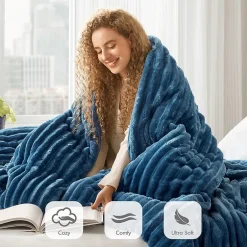 510 Design Avril Fluffy Ribbed Plush Midweight Comforter Set