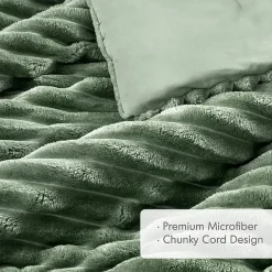 510 Design Avril Fluffy Ribbed Plush Midweight Comforter Set