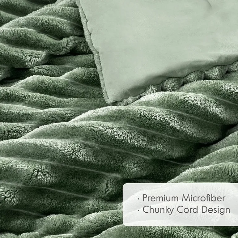 510 Design Avril Fluffy Ribbed Plush Midweight Comforter Set