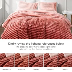 510 Design Avril Fluffy Ribbed Plush Midweight Comforter Set