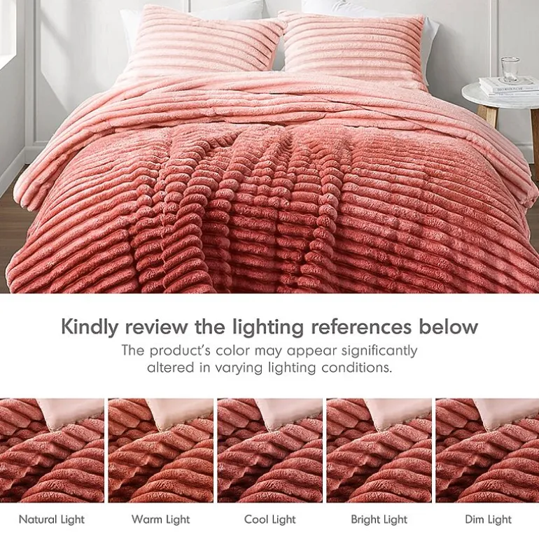 510 Design Avril Fluffy Ribbed Plush Midweight Comforter Set
