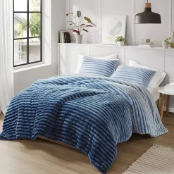 510 Design Avril Fluffy Ribbed Plush Midweight Comforter Set