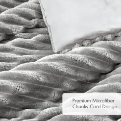 510 Design Avril Fluffy Ribbed Plush Midweight Comforter Set