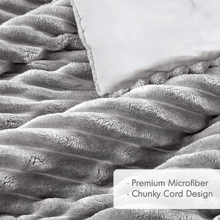 510 Design Avril Fluffy Ribbed Plush Midweight Comforter Set