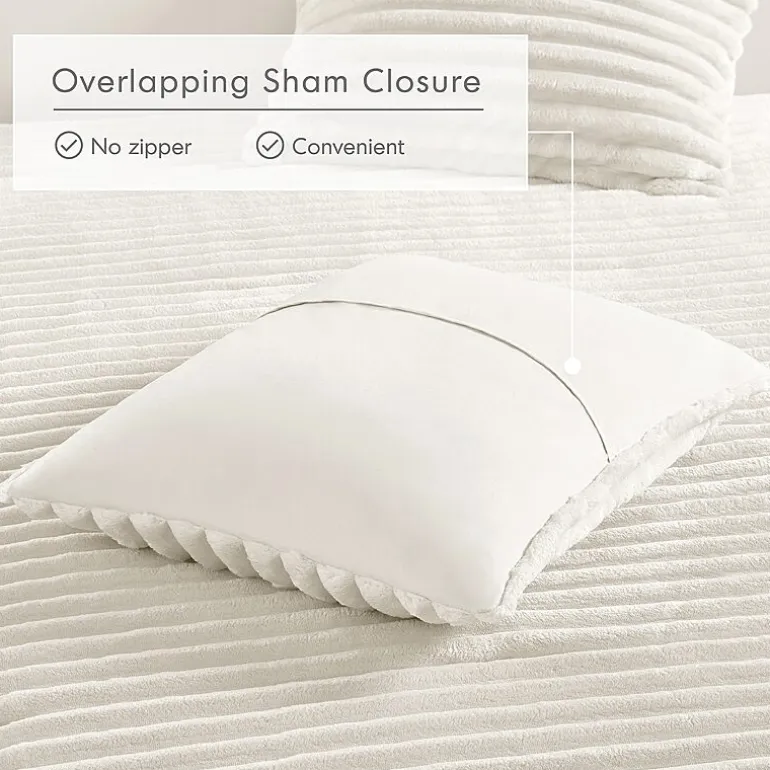 510 Design Avril Fluffy Ribbed Plush Midweight Comforter Set
