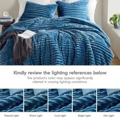 510 Design Avril Fluffy Ribbed Plush Midweight Comforter Set