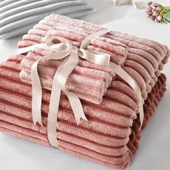 510 Design Avril Fluffy Ribbed Plush Midweight Comforter Set