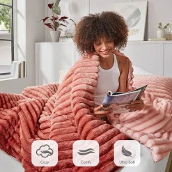 510 Design Avril Fluffy Ribbed Plush Midweight Comforter Set