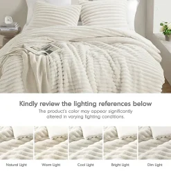 510 Design Avril Fluffy Ribbed Plush Midweight Comforter Set