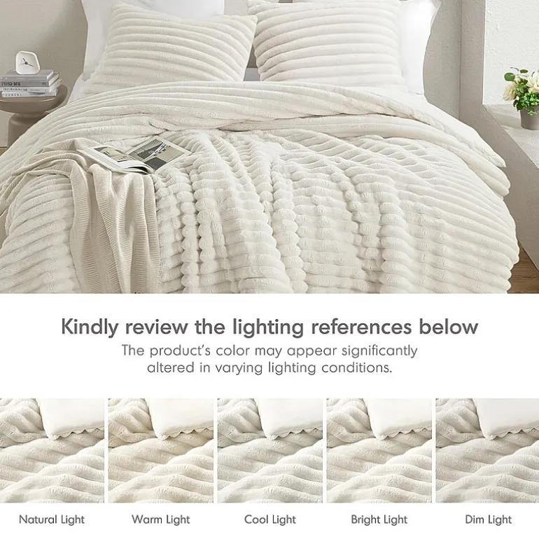 510 Design Avril Fluffy Ribbed Plush Midweight Comforter Set