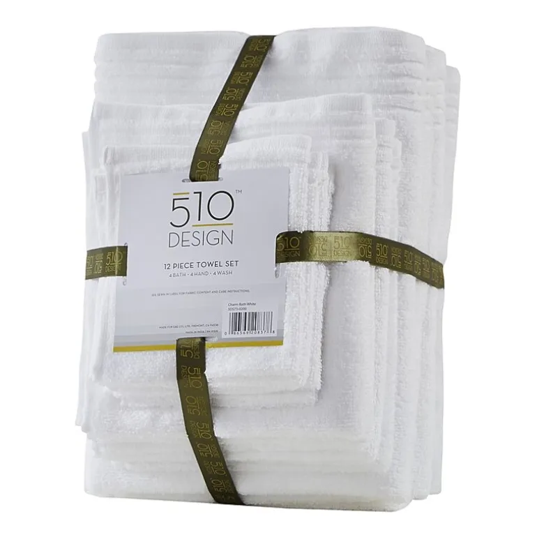 510 Design Big Bundle 12-pc. Quick Dry Solid Bath Towel Set