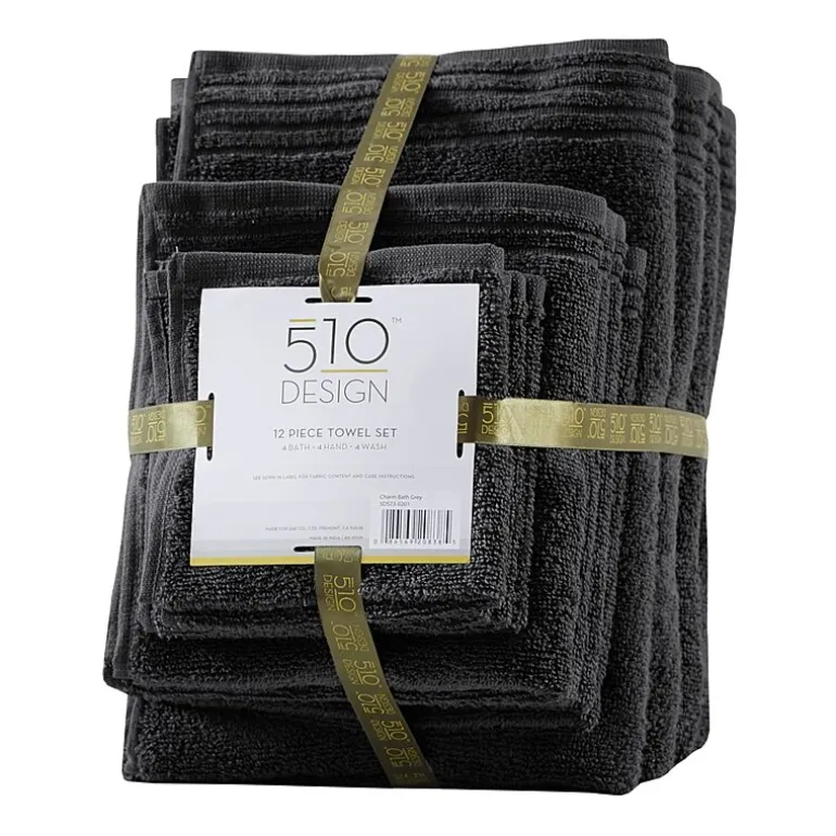 510 Design Big Bundle 12-pc. Quick Dry Solid Bath Towel Set