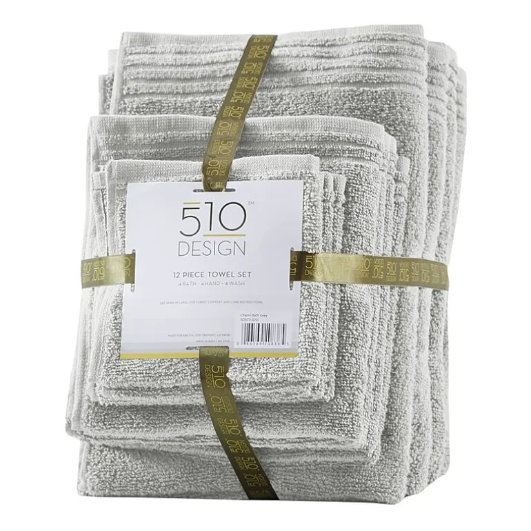510 Design Big Bundle 12-pc. Quick Dry Solid Bath Towel Set