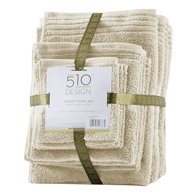 510 Design Big Bundle 12-pc. Quick Dry Solid Bath Towel Set