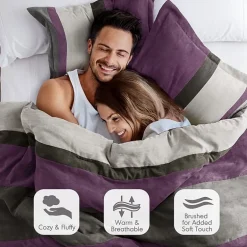 510 Design Boulder Pieced Faux Suede Midweight Comforter Set