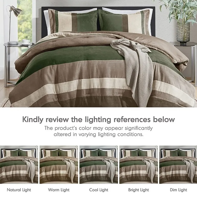 510 Design Boulder Pieced Faux Suede Midweight Comforter Set