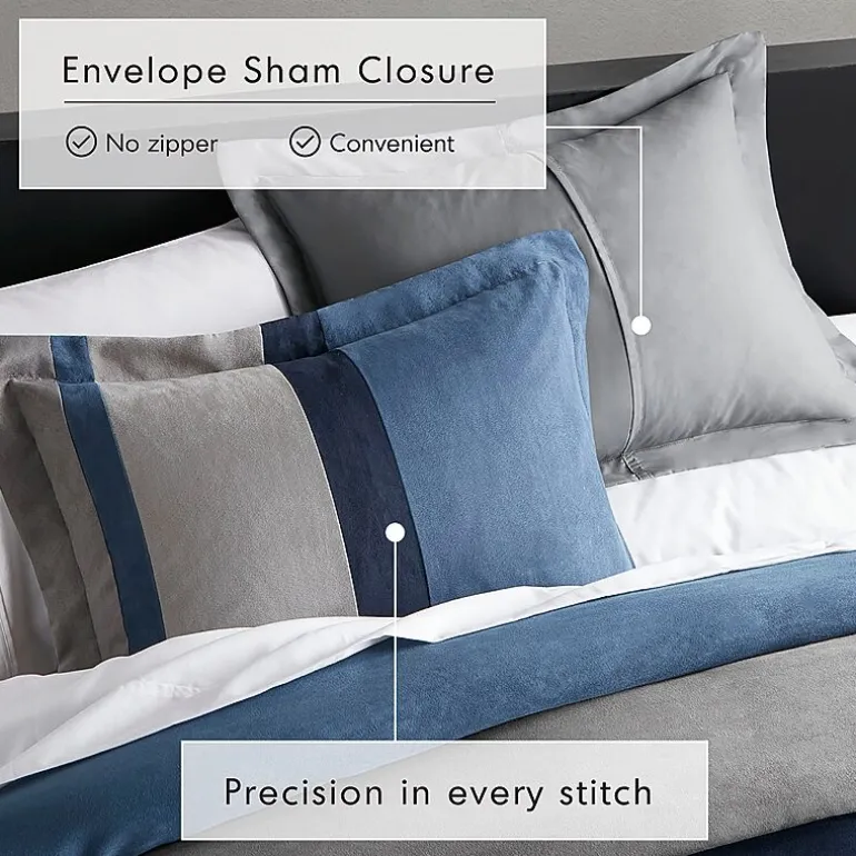 510 Design Boulder Pieced Faux Suede Midweight Comforter Set