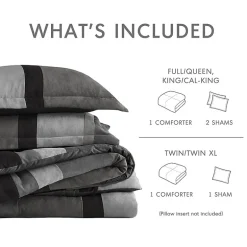 510 Design Boulder Pieced Faux Suede Midweight Comforter Set