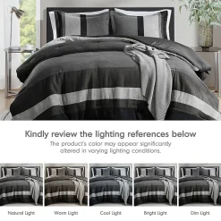 510 Design Boulder Pieced Faux Suede Midweight Comforter Set