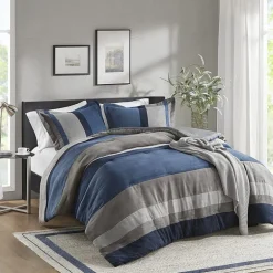 510 Design Boulder Pieced Faux Suede Midweight Comforter Set