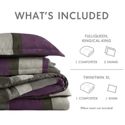 510 Design Boulder Pieced Faux Suede Midweight Comforter Set
