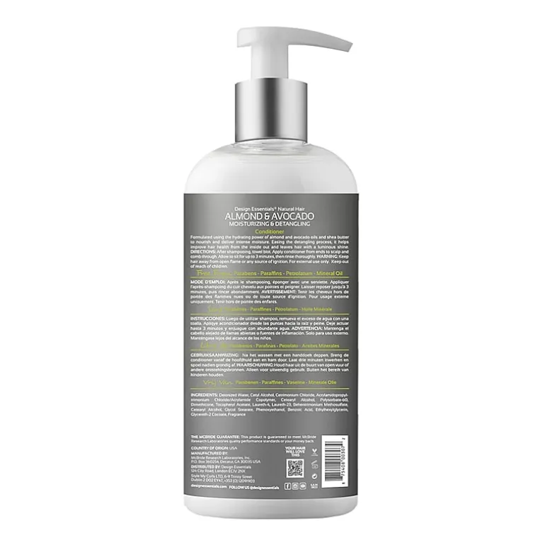 Design Essentials Almond & Avocado Moisturizing & Detangling Conditioner 34 oz.