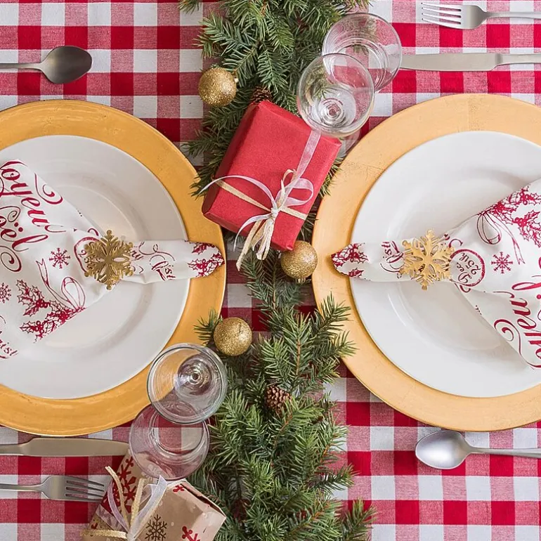 Design Imporrt Checkers Tablecloth