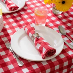 Design Imporrt Checkers Tablecloth