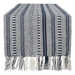 Design Imports Farmhouse Braided Stripe Table Runner