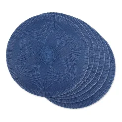 Design Imports Floral Woven Round 6-pc. Placemats