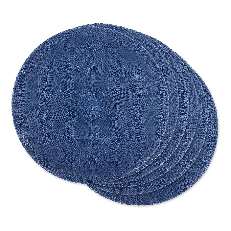 Design Imports Floral Woven Round 6-pc. Placemats