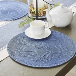Design Imports Floral Woven Round 6-pc. Placemats