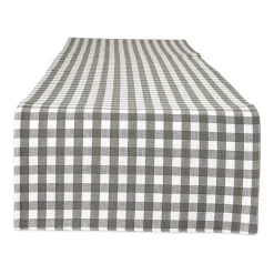 Design Imports Gingham Buffalo Check Table Runner