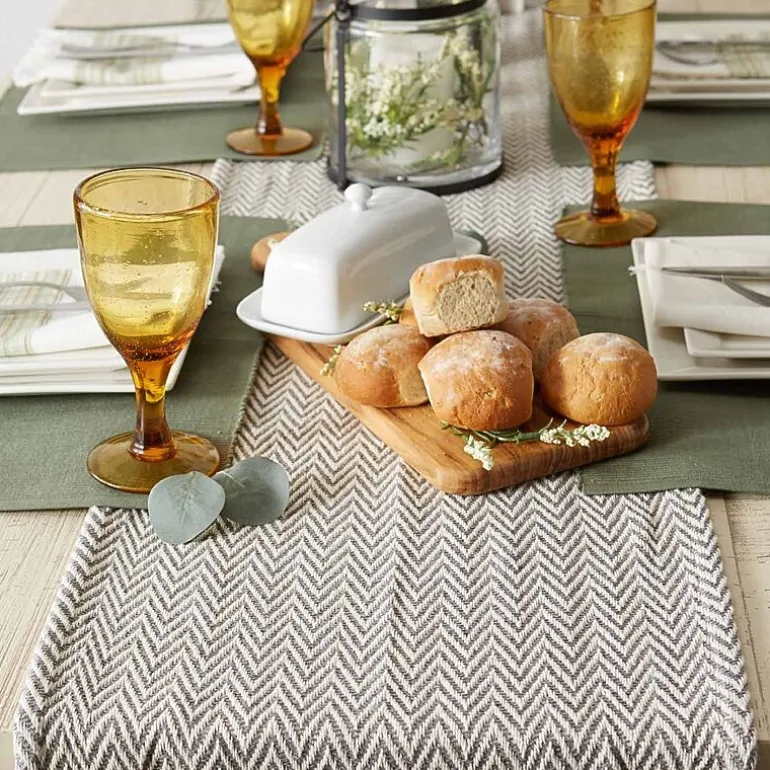 Design Imports Handloom Chevron Table Runners