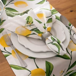 Design Imports Lemon Bliss Print Runner
