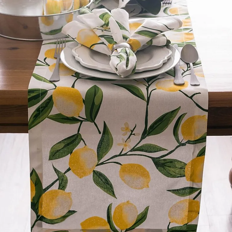 Design Imports Lemon Bliss Print Runner