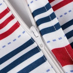 Design Imports Patriotic Stripe Outdoor Umbrella Tablecloth