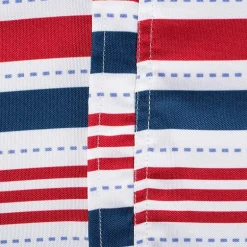 Design Imports Patriotic Stripe Outdoor Umbrella Tablecloth